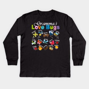 Gramma's Love Bugs Kids Long Sleeve T-Shirt